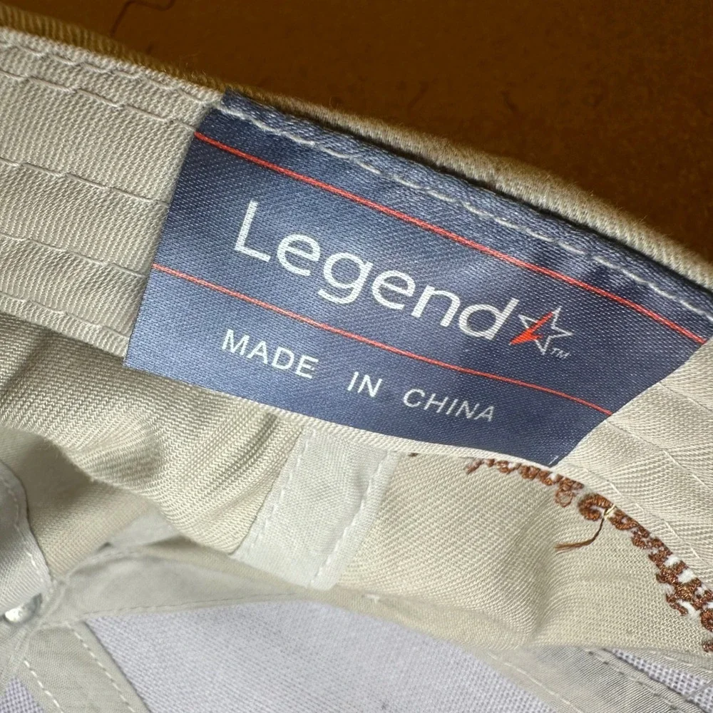 Legend Muskegon Sportfishing Association Hat Mens OSFA Tan Camo Fishing Cap USA - Picture 6 of 6